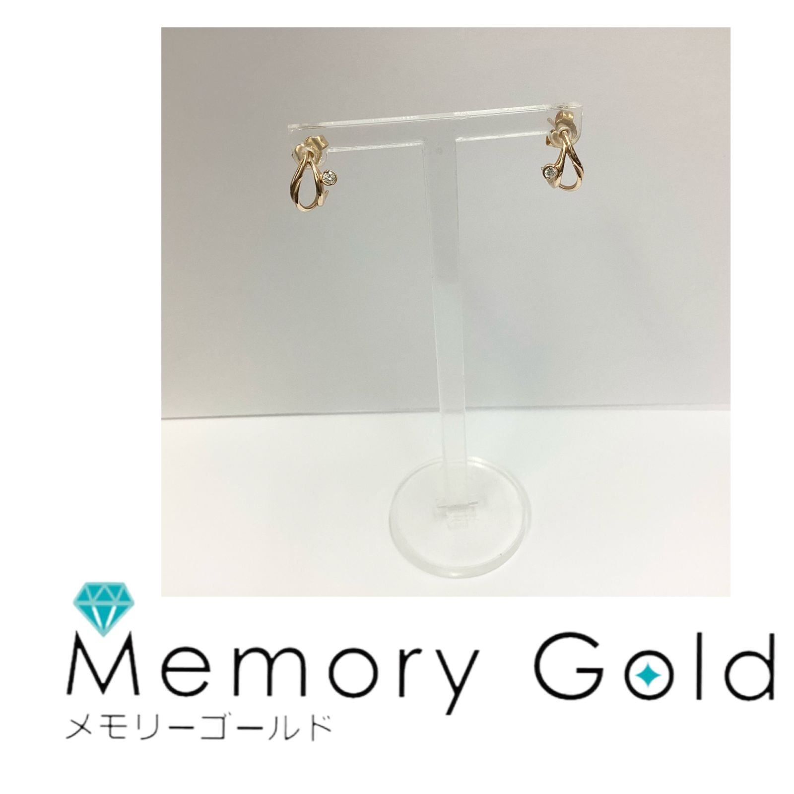 ☆STAR JEWELRY スタージュエリー K18 ダイヤモンドピアス 約1.68g 