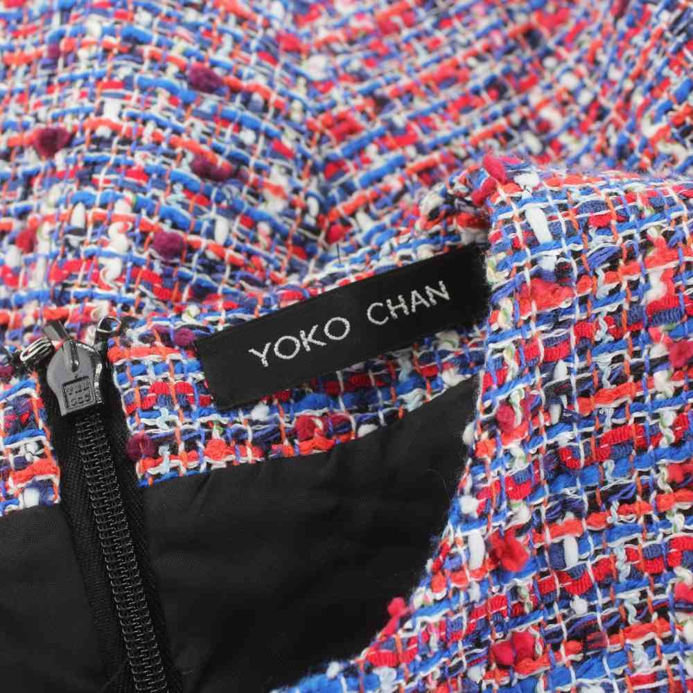 ヨーコチャン YOKO CHAN ツイード バルーンドレス ワンピース ひざ丈