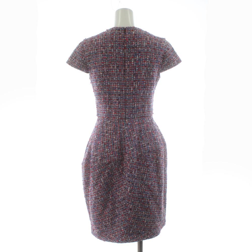 ヨーコチャン YOKO CHAN ツイード バルーンドレス ワンピース ひざ丈