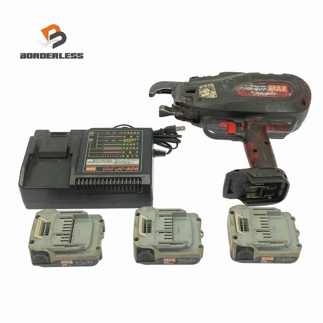 品 MAX マックス 14 4 V 鉄筋結束機 リバータイア RB 399 バッテリー 1 5 Ah 充電器 ケース付 充電式 コードレス121625