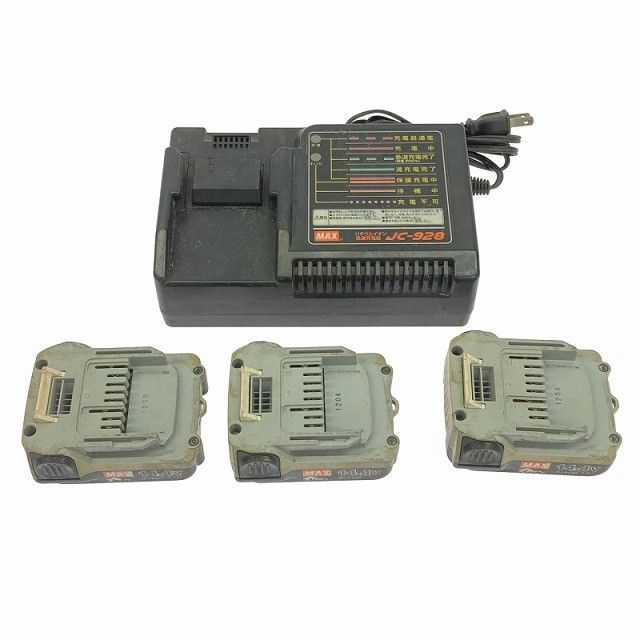  品 MAX マックス 14.4 V 鉄筋結束機 リバータイア RB-399 バッテリー 1.5 Ah 充電器 ケース付 充電式 コードレス121625 その他 電動工具 エア工具