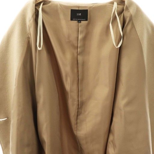 23区 オンワード樫山 24AW カシミヤ混 チェスターコート ロング 36