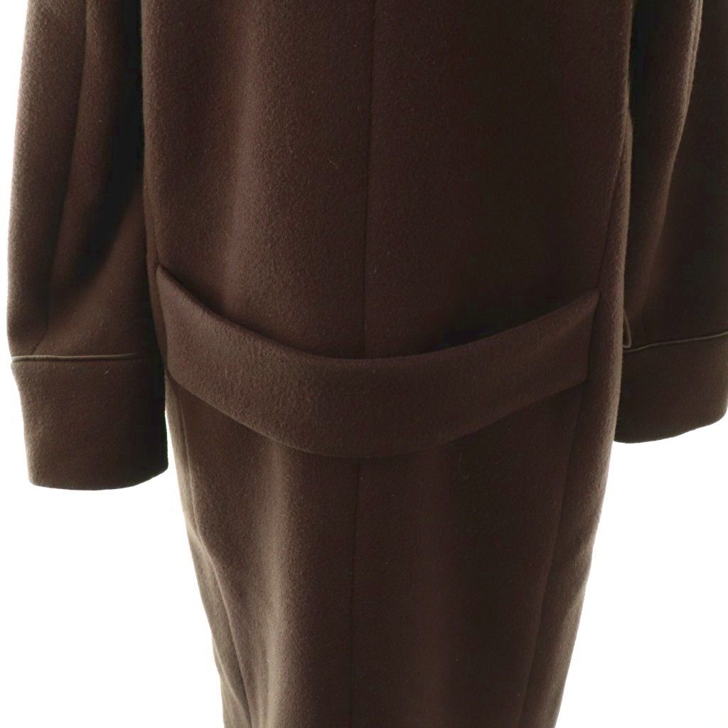 ジャスグリッティー JUSGLITTY ファーフード付きノーカラーコート