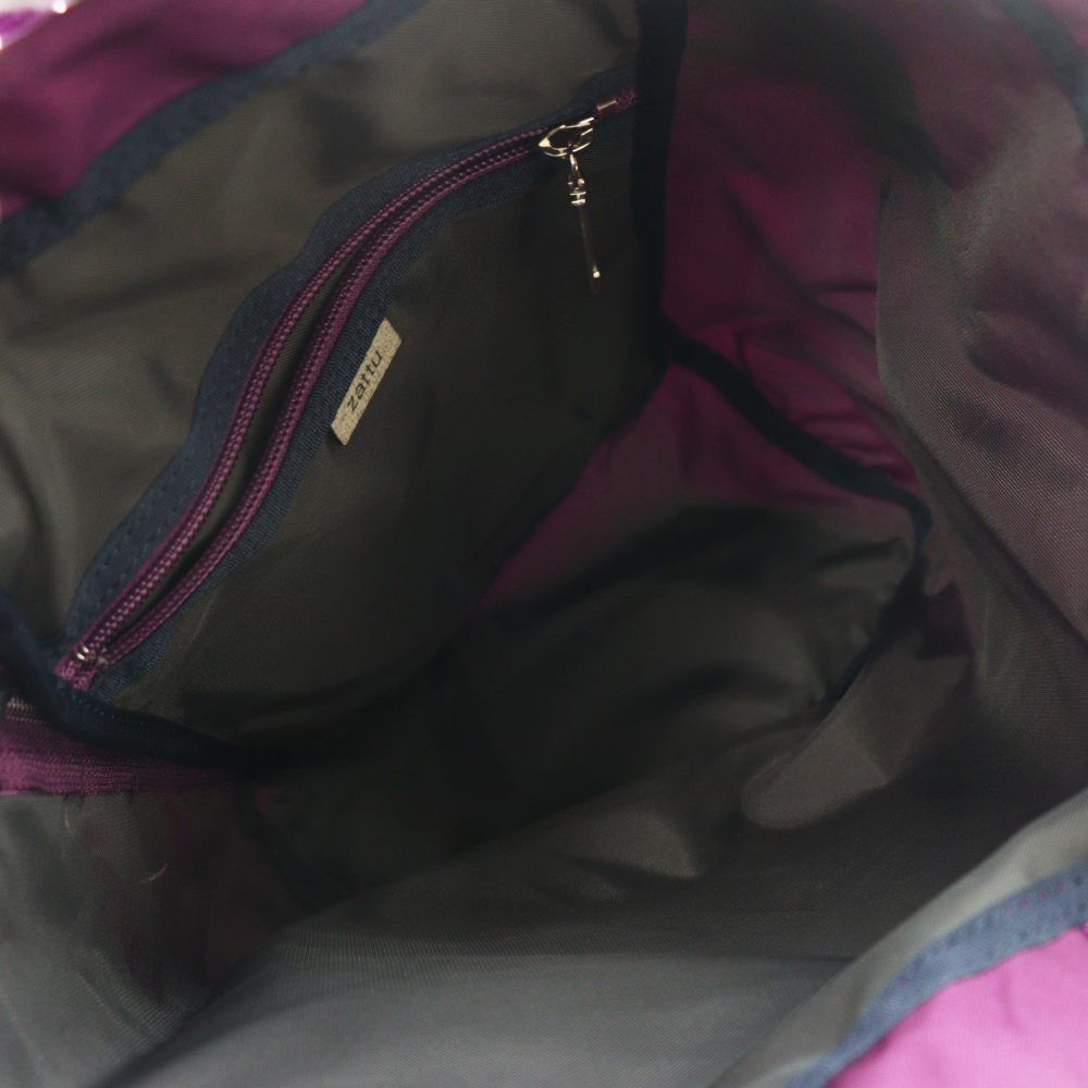 ザッツ zattu LOWEEL 巾着 ショルダーバッグ 紫 パープル /SS □OS  