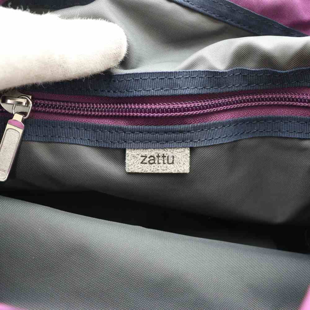 ザッツ zattu LOWEEL 巾着 ショルダーバッグ 紫 パープル /SS □OS  