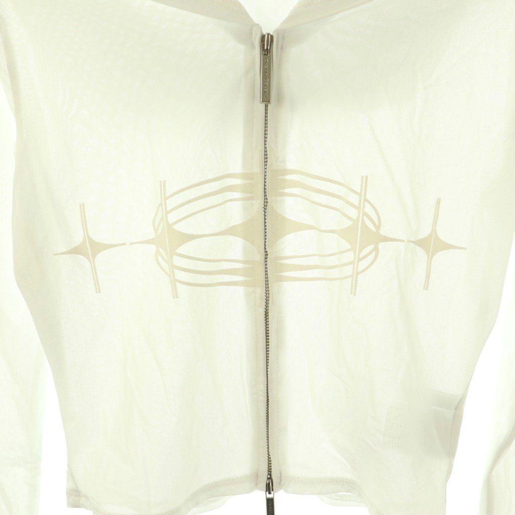 ザレッドスレッド THEREDTHREAD S sheer hoodie sparkles パーカー