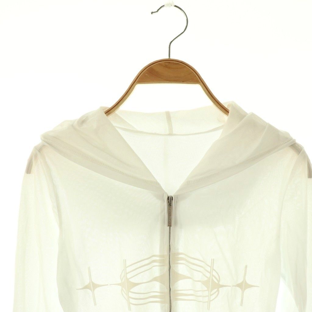 ザレッドスレッド THEREDTHREAD S sheer hoodie sparkles パーカー