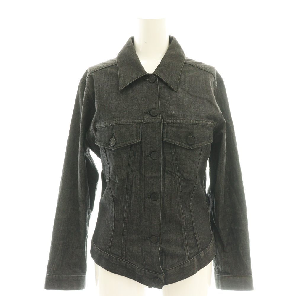グッチ GUCCI デニムジャケット ジージャン Gジャン 44 ブラック /DF