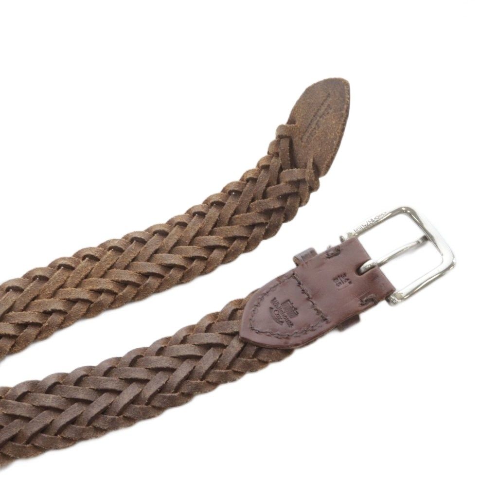 ホワイトハウスコックス White house Cox ベルト 編み込み レザー 34