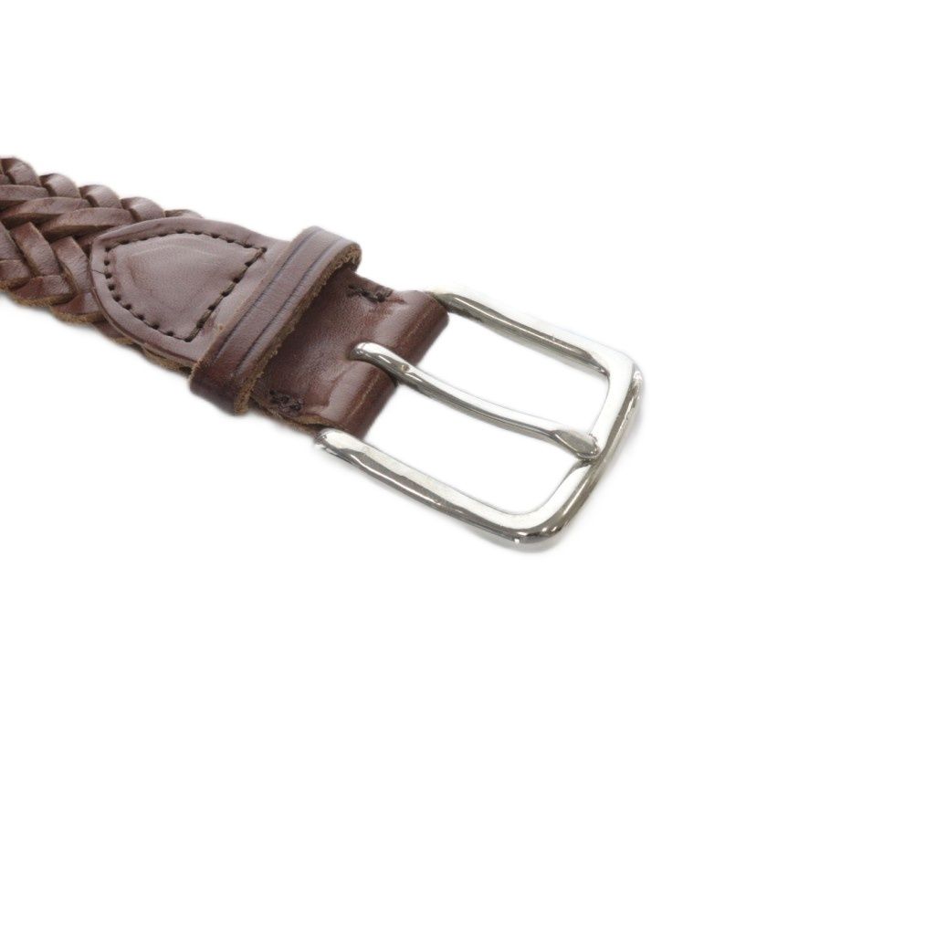 ホワイトハウスコックス White house Cox ベルト 編み込み レザー 34