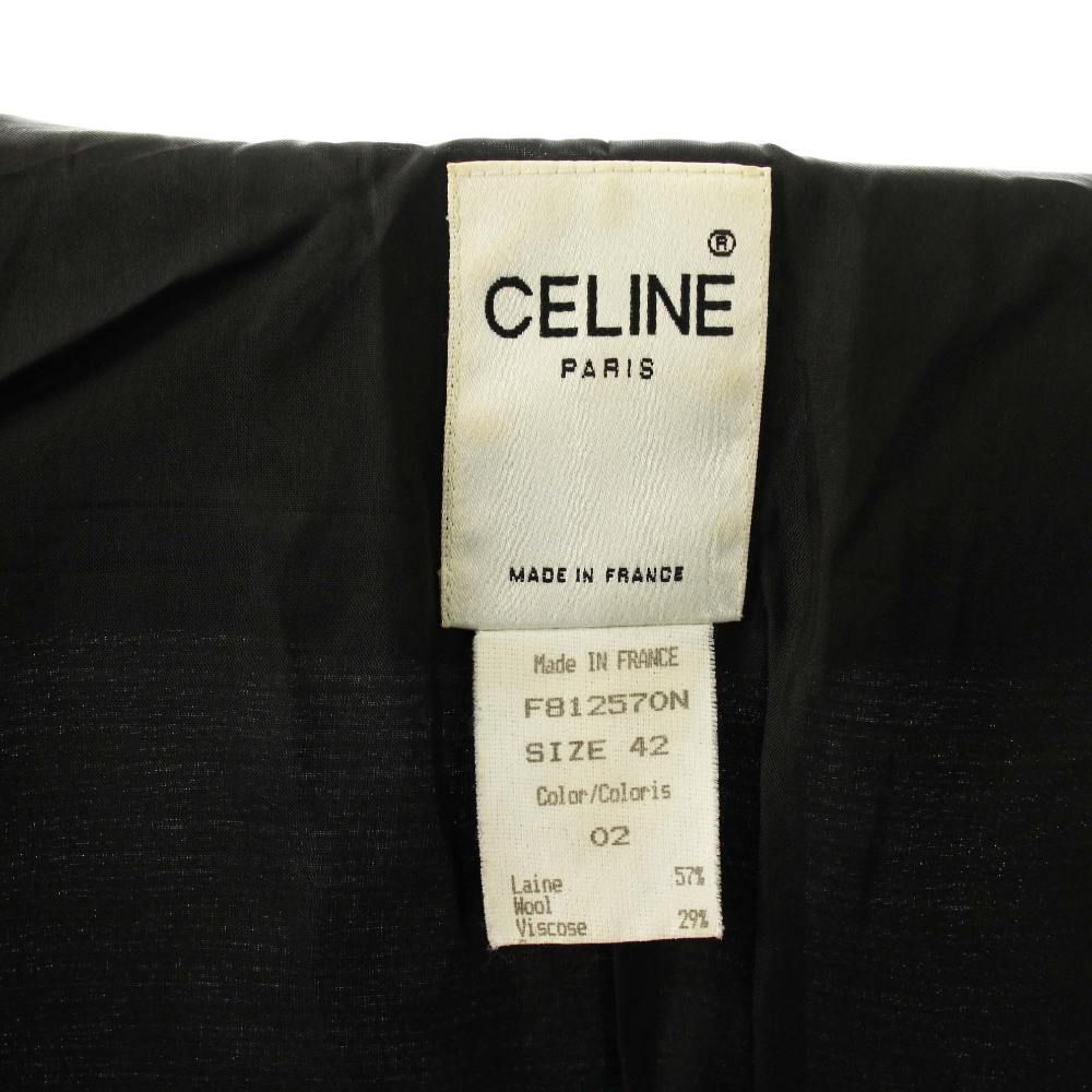セリーヌ CELINE ヴィンテージ ウール混シングルジャケット テーラード