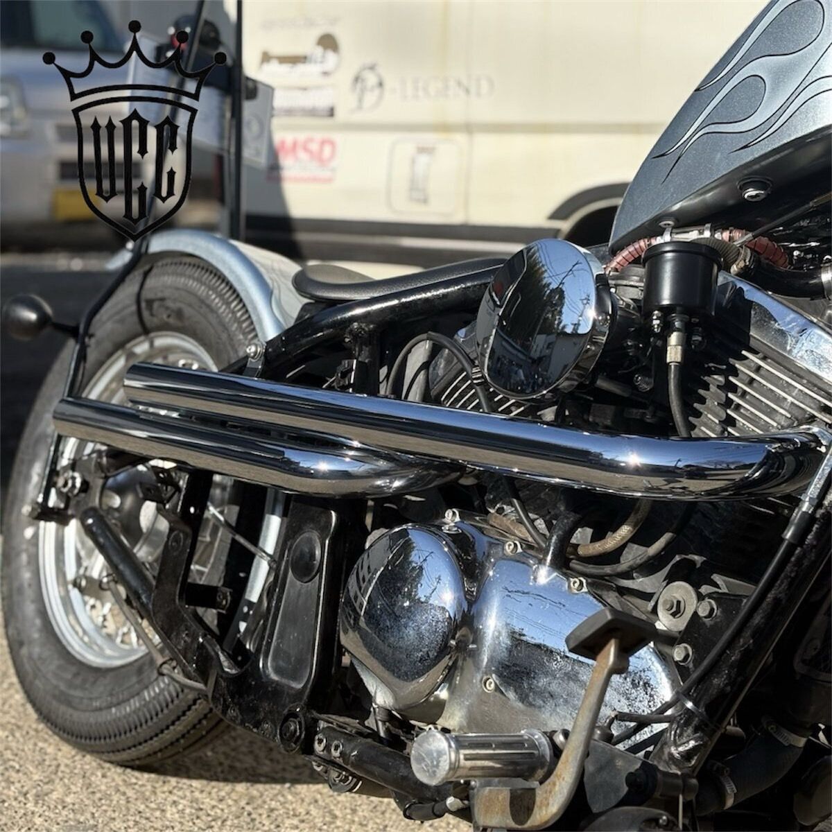 純国産/日本製】UCCオリジナル バルカン400/800 ショットガンマフラー