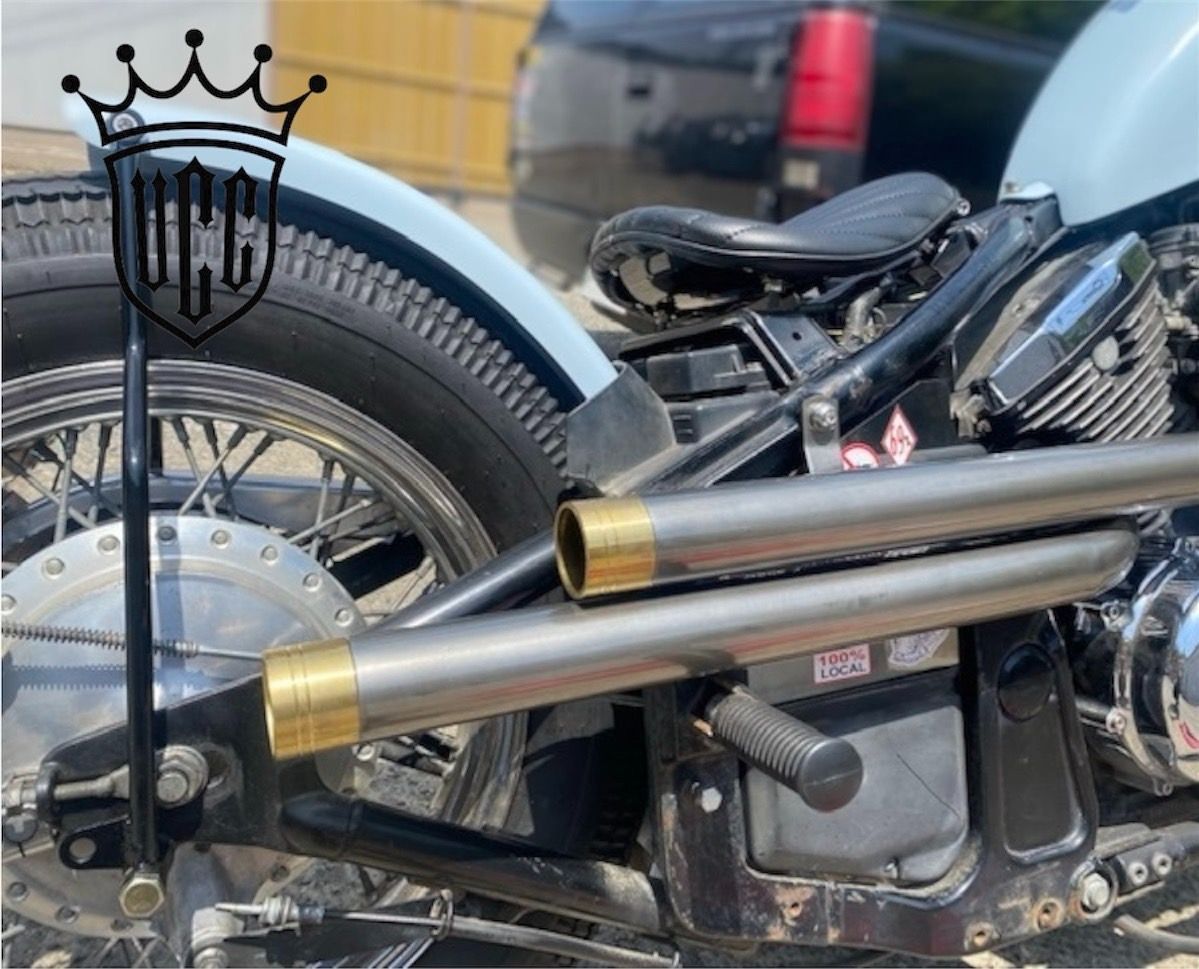 純国産/日本製】UCCオリジナル バルカン400/800 ショットガンマフラー