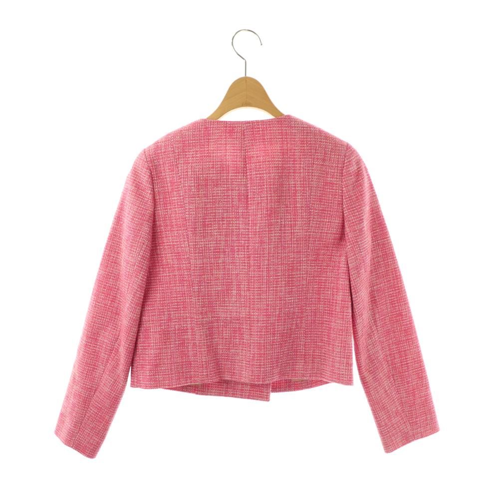 アナイ ANAYI 24SS メランジツイードノーカラージャケット アウター 36