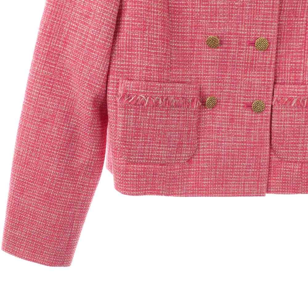 アナイ ANAYI 24SS メランジツイードノーカラージャケット アウター 36