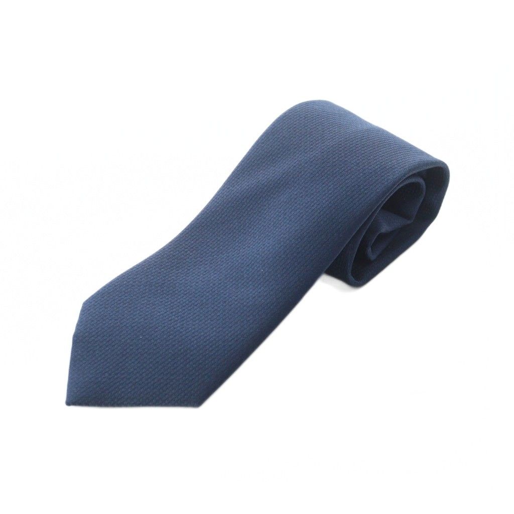 ブリオーニ BRIONI ネクタイ レギュラータイ ネイビー ワンポイント