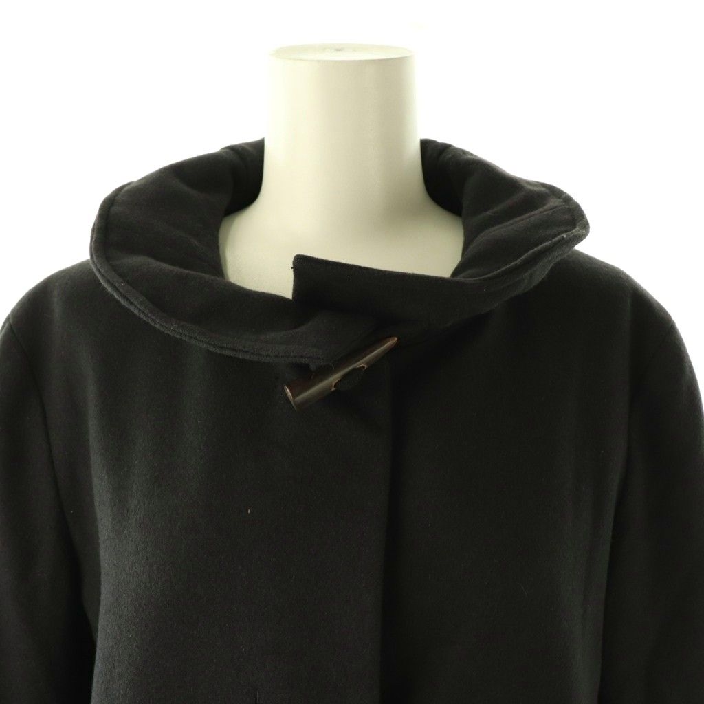 ジルサンダー JIL SANDER カシミヤ混 コート アウター ウール 34 黒