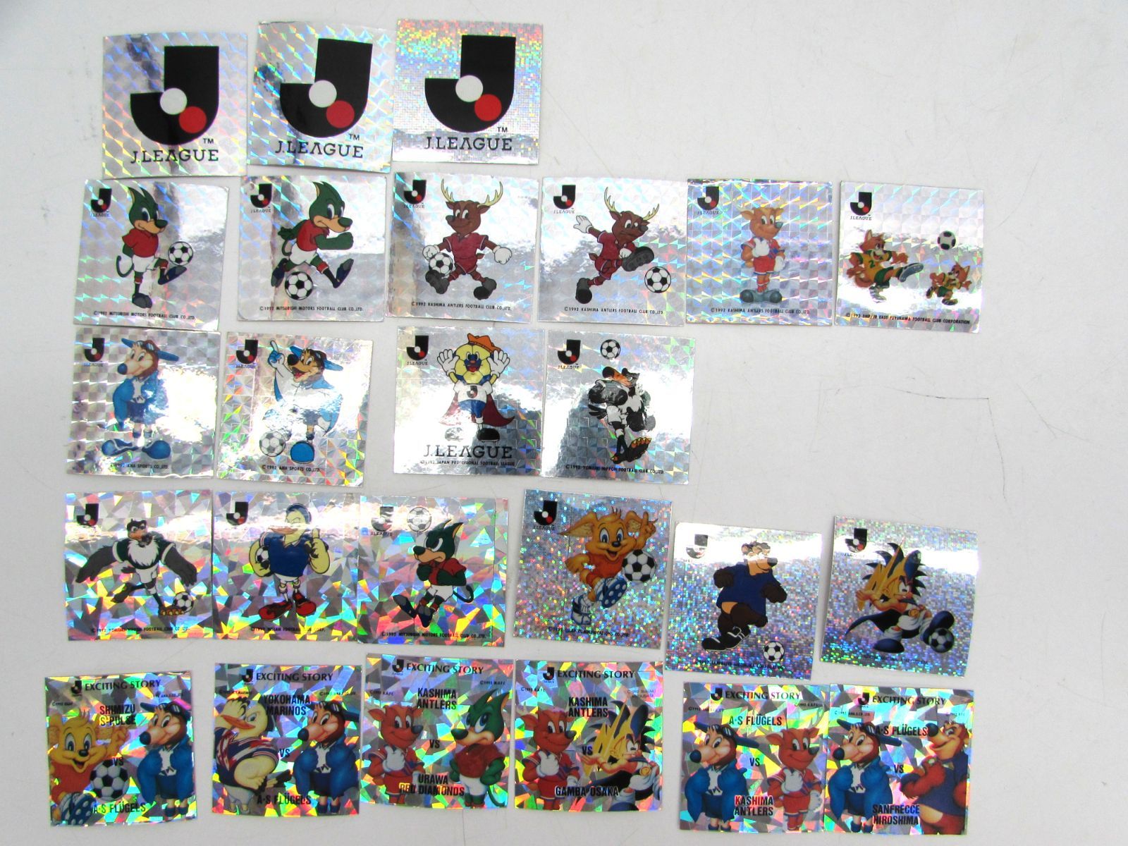 現状品 Jリーグ・バー アイス おまけ Jリーグサッカー 1992年 シール
