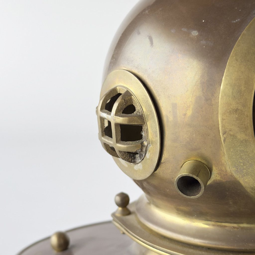 英国 潜水ヘルメット 置物 装飾 ディスプレイ 真鍮 小物入れ オブジェ