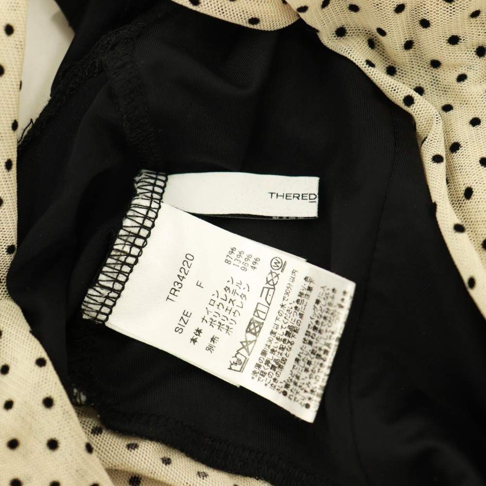 ザレッドスレッド THEREDTHREAD S dot off shoulder tops トップス