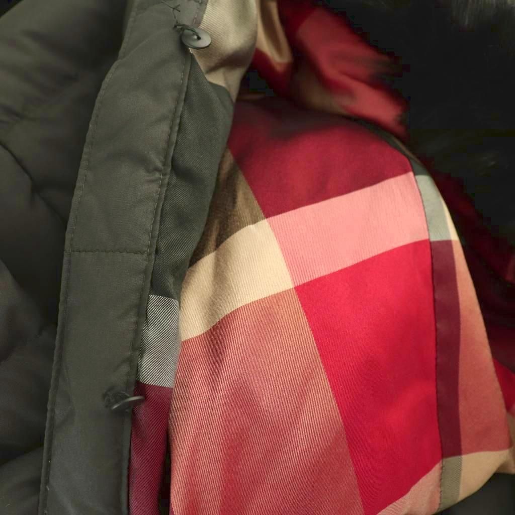 Samブルーレーベル クレストブリッジ ダウン フード チェック 38 ブルーレーベルクレストブリッジ リバーシブル ダウンジャケット