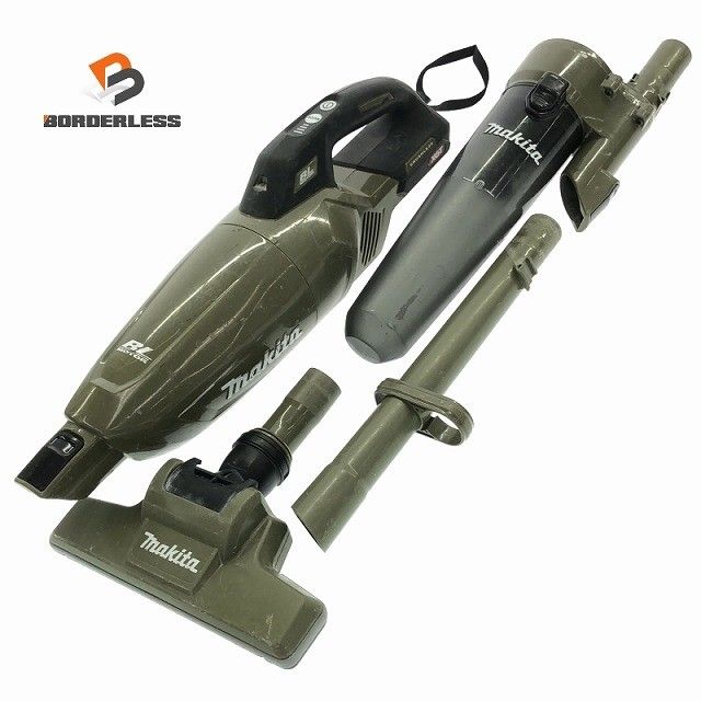 品 makita マキタ 40 Vmax 充電式クリーナー CL 001 G オリーブ 本体 パーツ サイクロンアタッチメント付 コードレス 掃除機121748