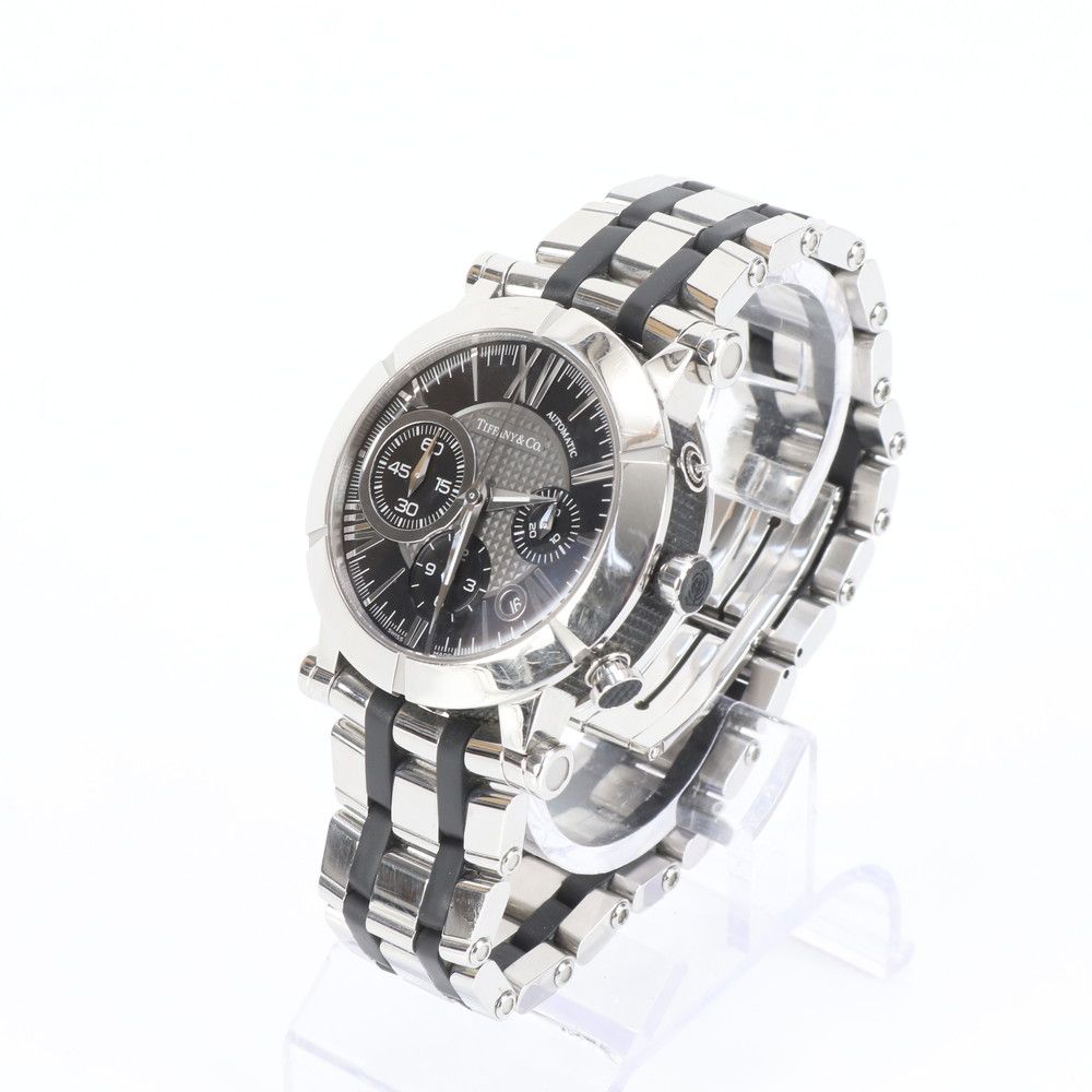 美品 ティファニー アトラス ジェント クロノグラフ 自動巻き 腕時計