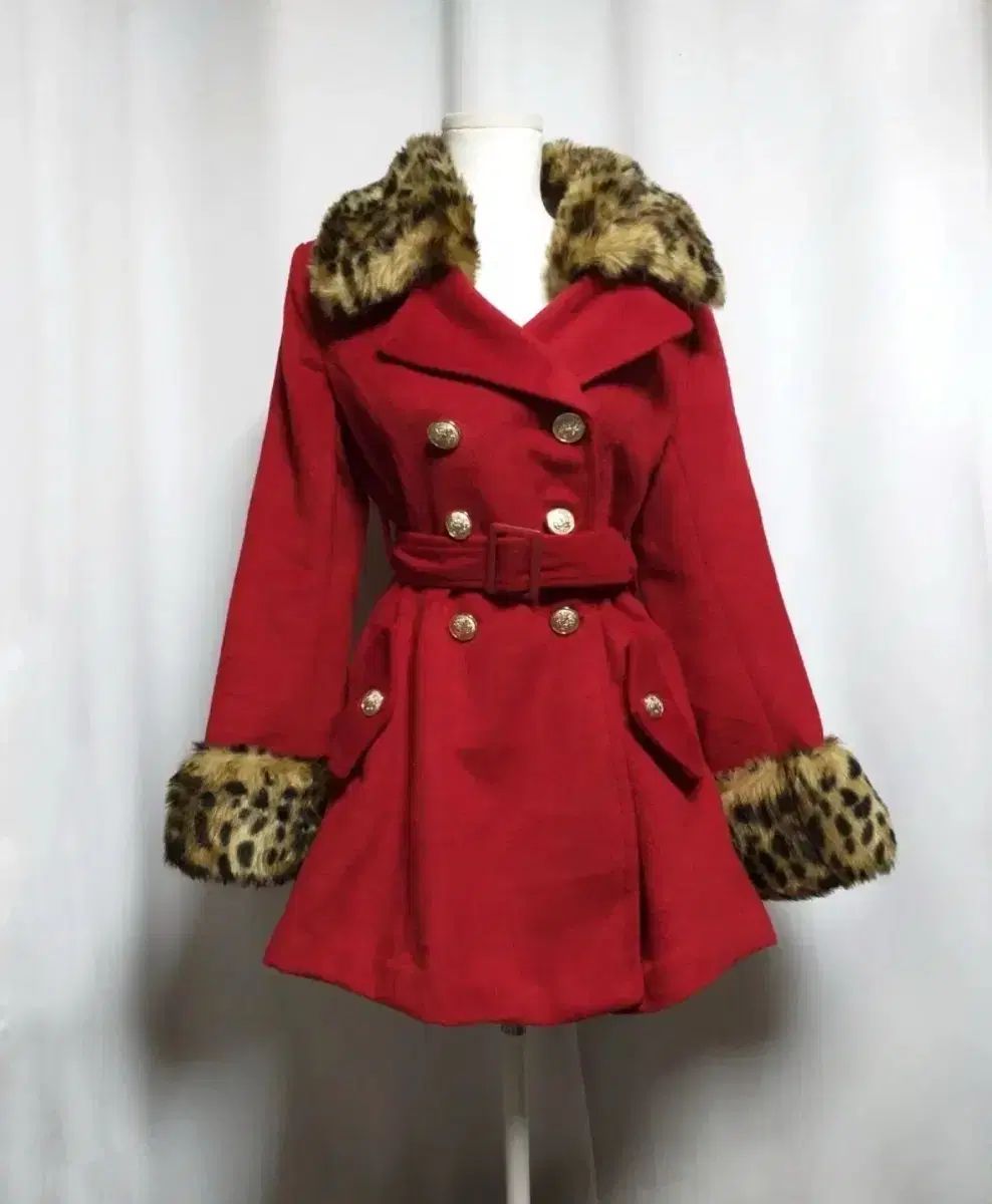 ヴィンテージ ファーコート レオパード ヒョウ柄 姉ギャル