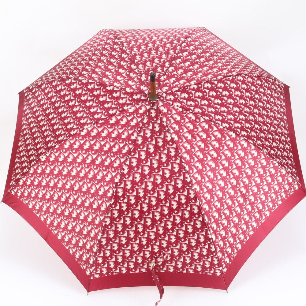 美品 クリスチャンディオール トロッター 傘 アンブレラ 長傘 雨具