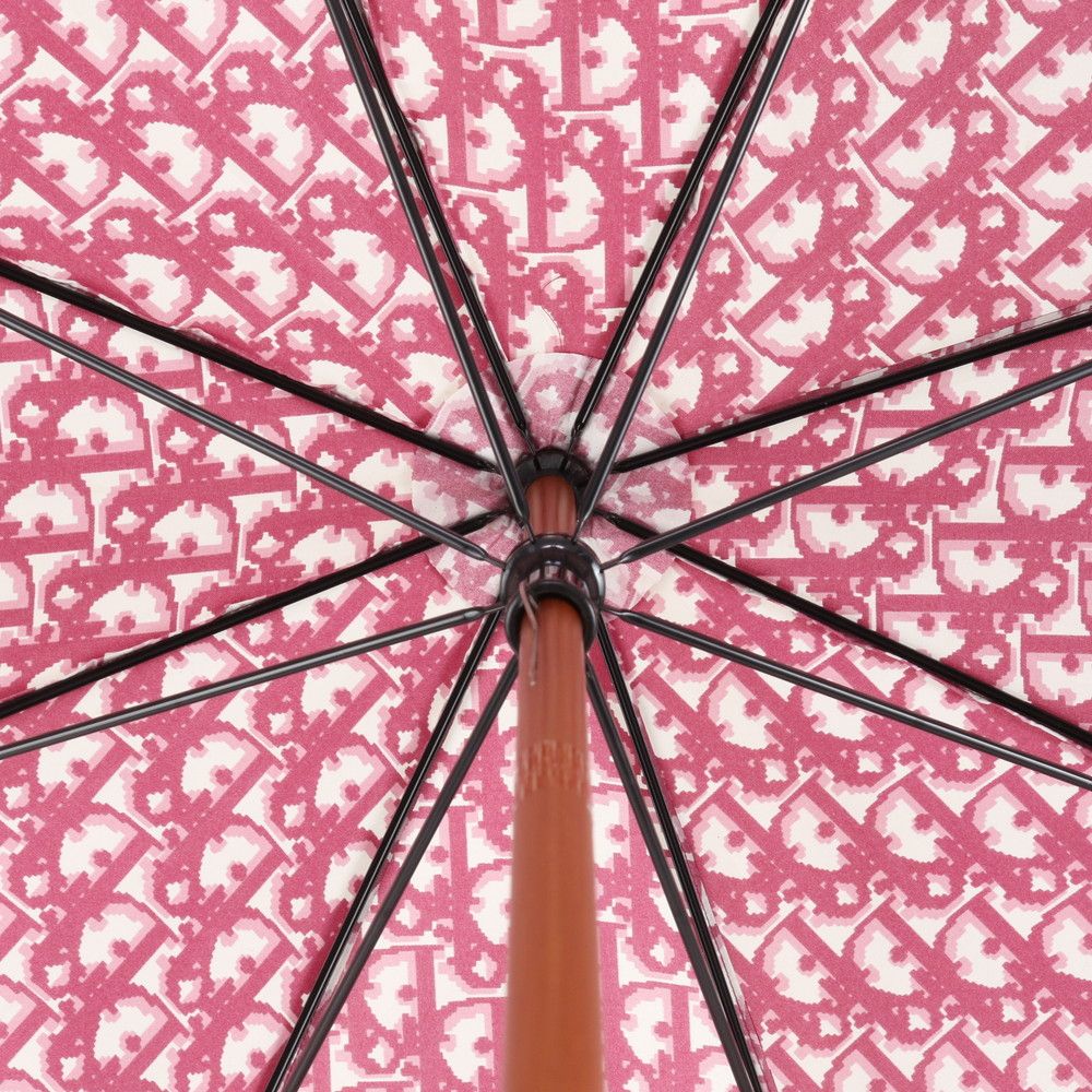 美品 クリスチャンディオール トロッター 傘 アンブレラ 長傘 雨具