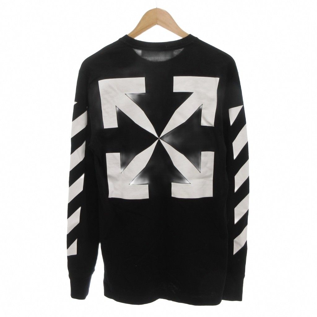オフホワイト OFF WHITE BLUE MONALISA L/S TEE BLACK WHITE Tシャツ