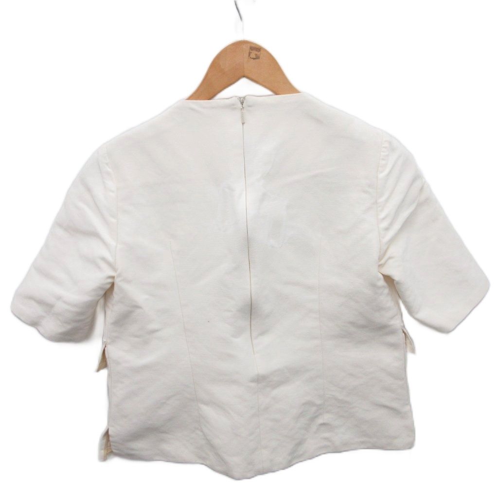 GUCCI グッチ ノーカラー　ジャケット　ホワイト　 S GUCCI グッチ ノーカラー ジャケット ホワイト S GUCCI グッチ ノー