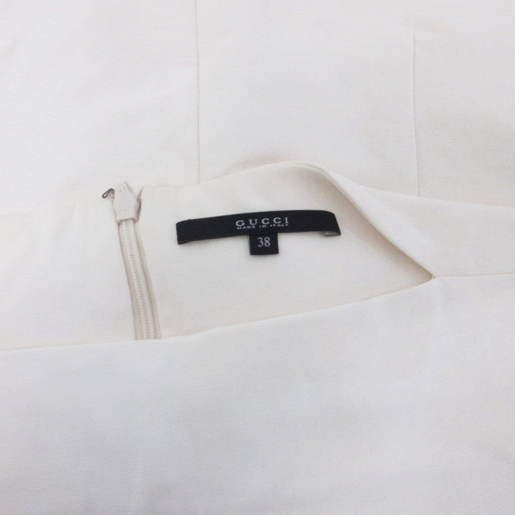 GUCCI グッチ ノーカラー　ジャケット　ホワイト　 S GUCCI グッチ ノーカラー ジャケット ホワイト S