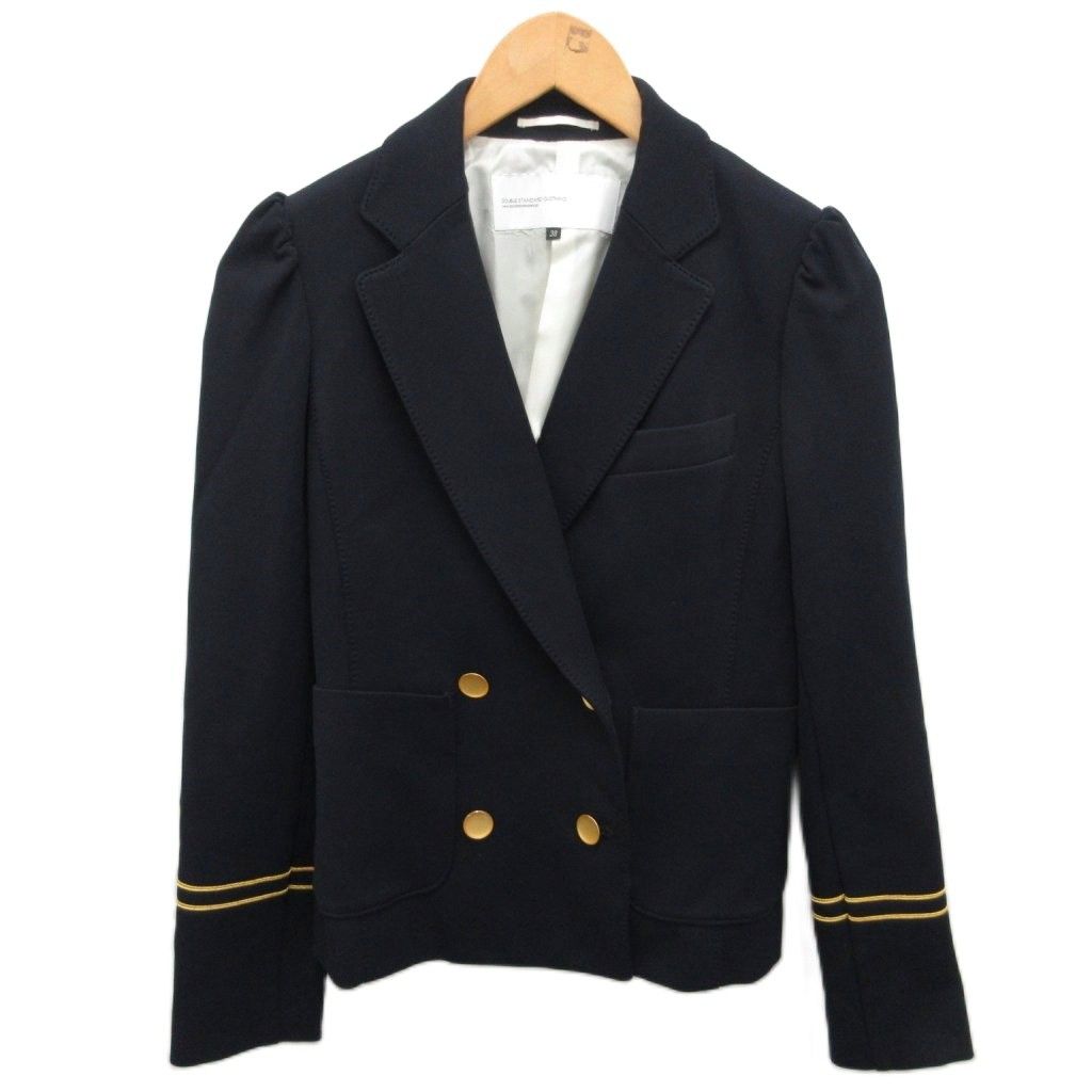 ダブルスタンダードクロージング テーラードジャケット ダブル 金ボタン ヒョウ柄 ダブルスタンダードクロージング ダブスタ DOUBLE STANDARD CLOTHING