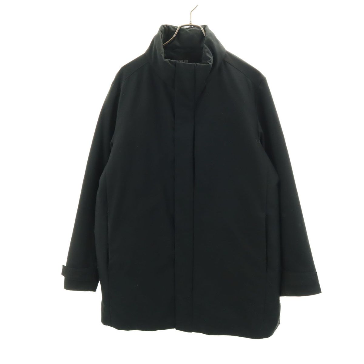 UNIQLO ユニクロ ハイブリッド ダウンコート L ブラック メンズ 古着 