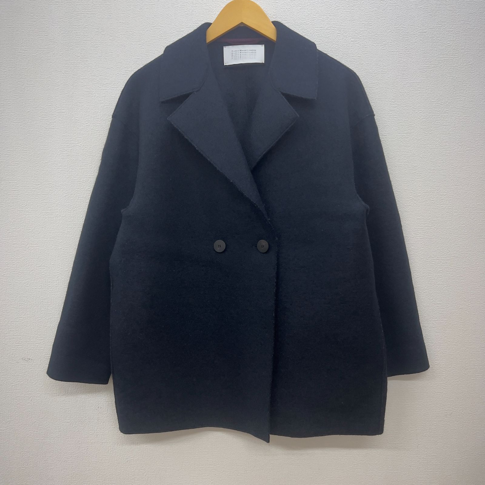 新品タグ付　HARRIS WHARF LONDON　イタリア製　ウールコート HARRIS WHARF LONDON (ハリスワーフロンドン) ウール コート