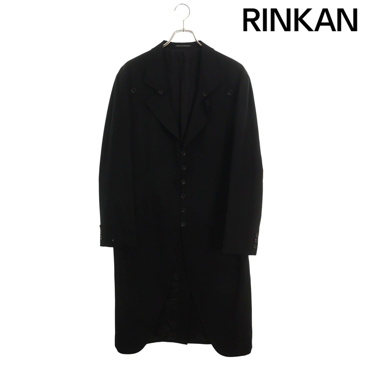 ヨウジヤマモトプールオム 22AW HE-J20-100 ウール6Bジャケットロング