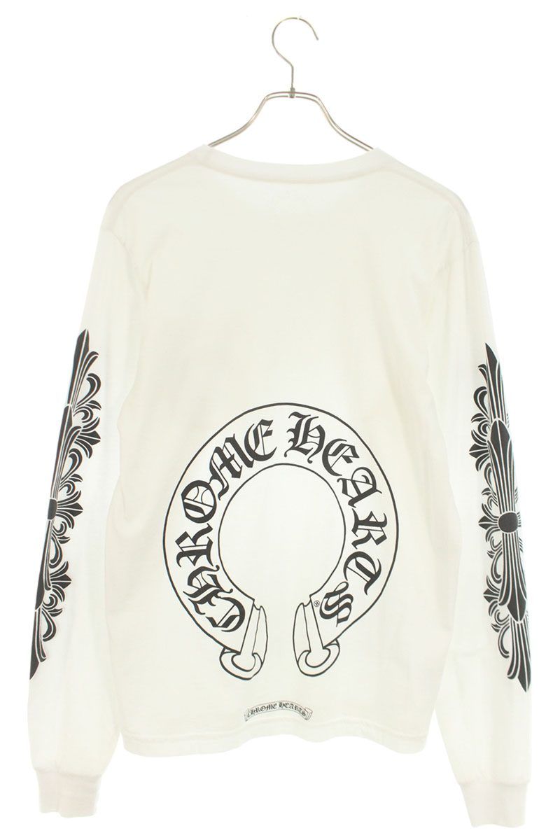 クロムハーツ CH L/S /1 バックホースシュー袖フローラルプリント長袖