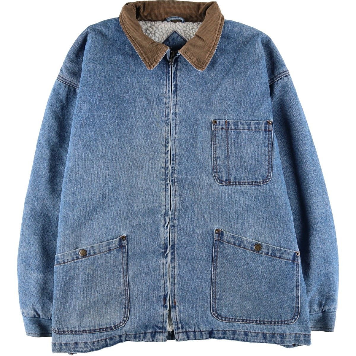 古着 90年代 ラングラー Wrangler HERO 中綿入り デニムカバーオール