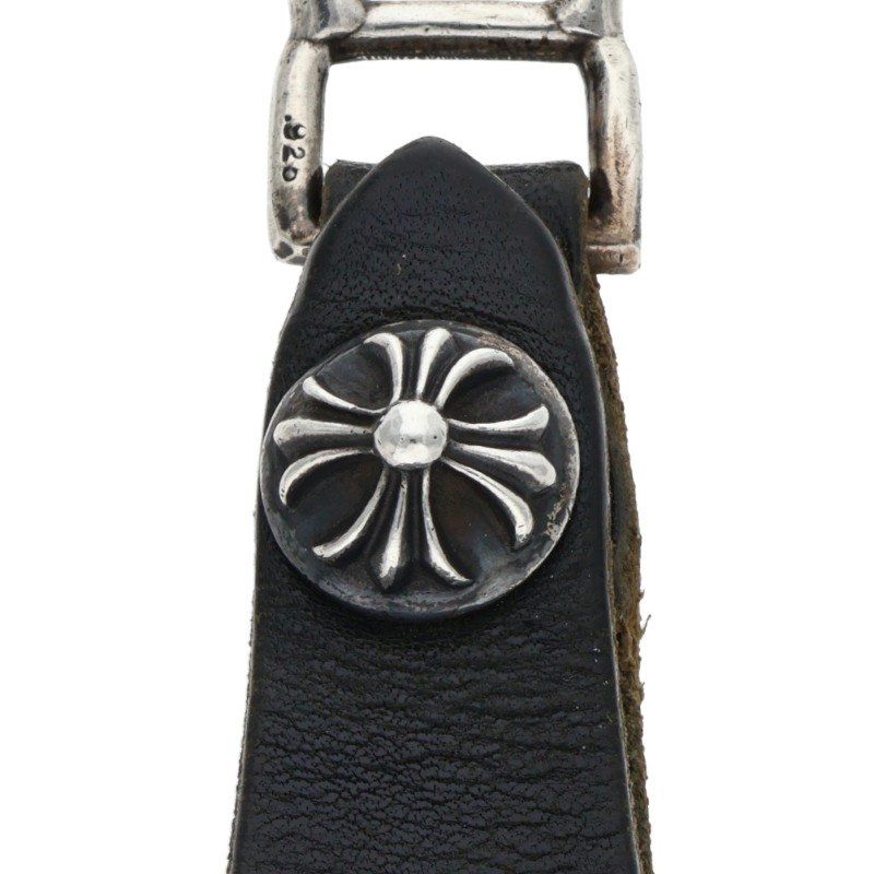 クロムハーツ BELT LOOP クロスボールボタンレザーベルトループ メンズ