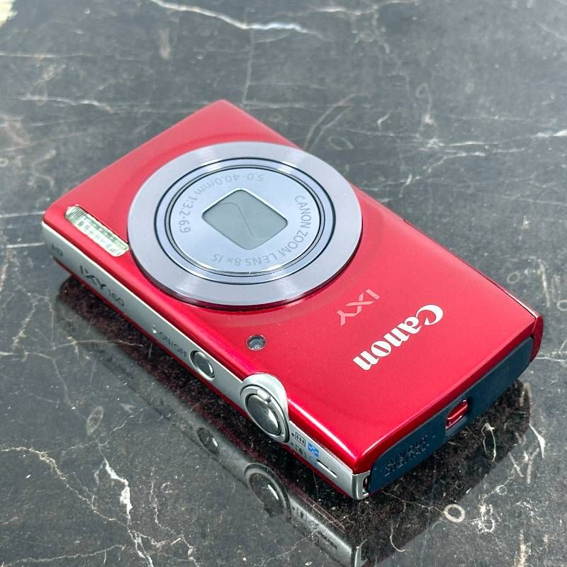 美品】Canon IXY 160 レッド コンパクトデジタルカメラ 2000万画素 CCD