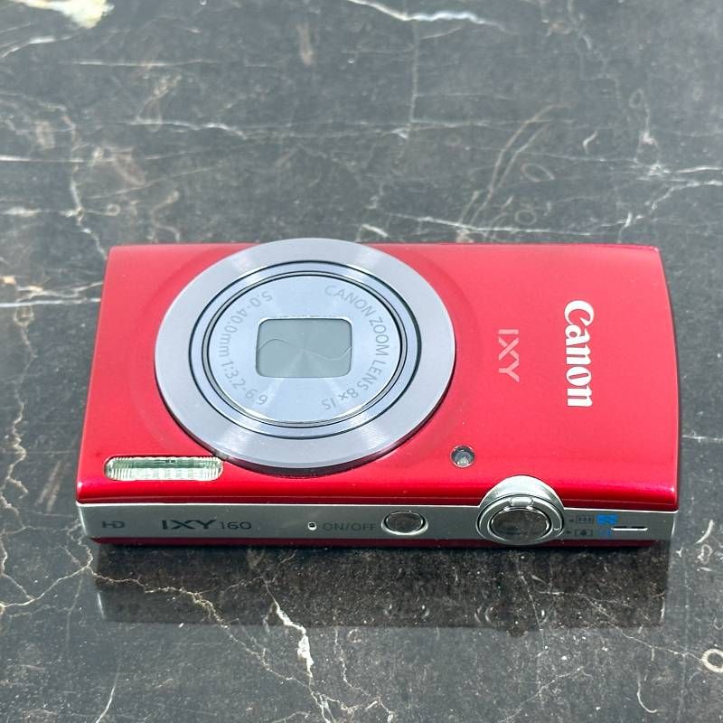 美品】Canon IXY 160 レッド コンパクトデジタルカメラ 2000万画素 CCD