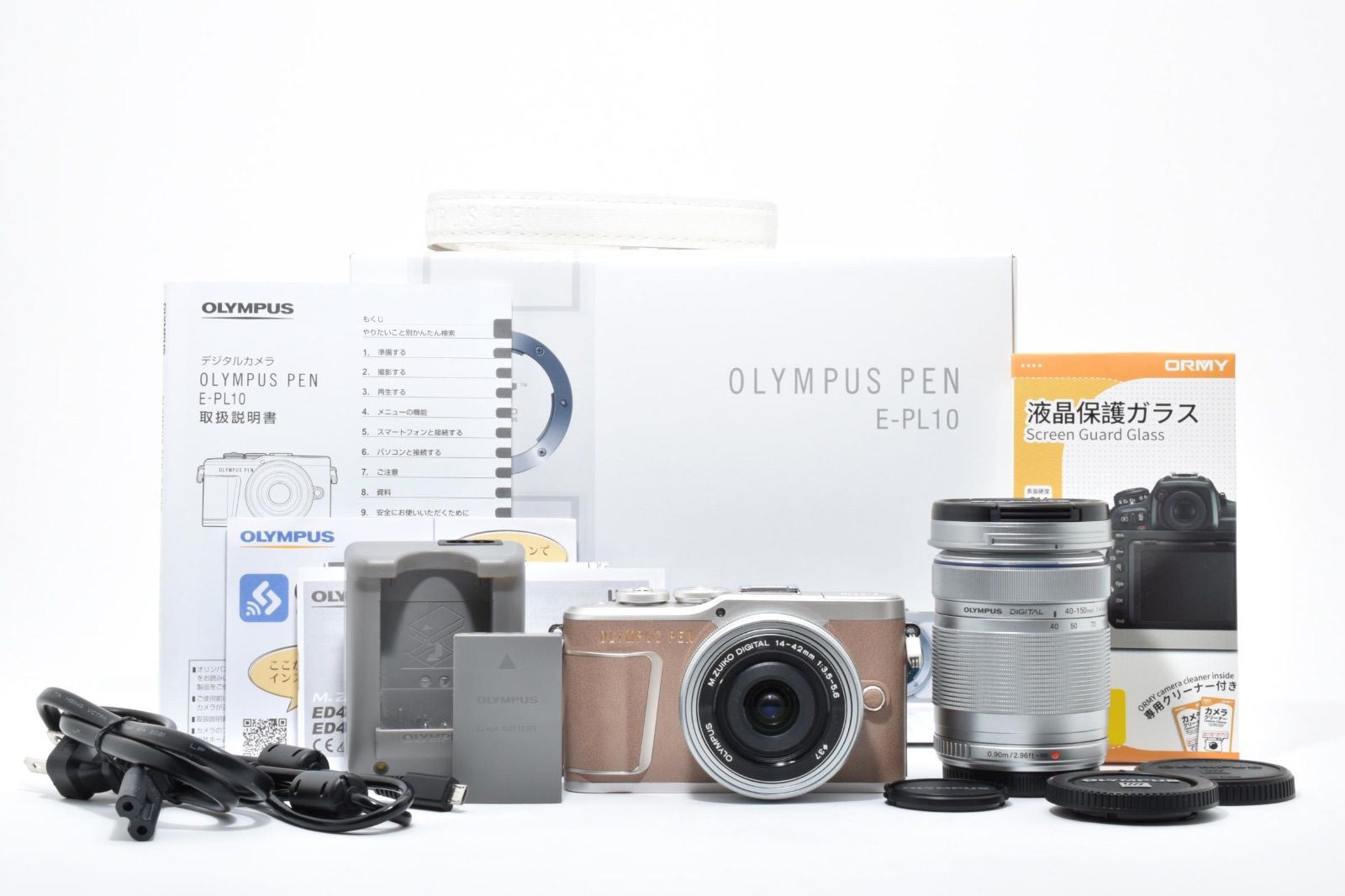 ショット数 660回！オリンパス OLYMPUS PEN E-PL10 ダブルレンズ 