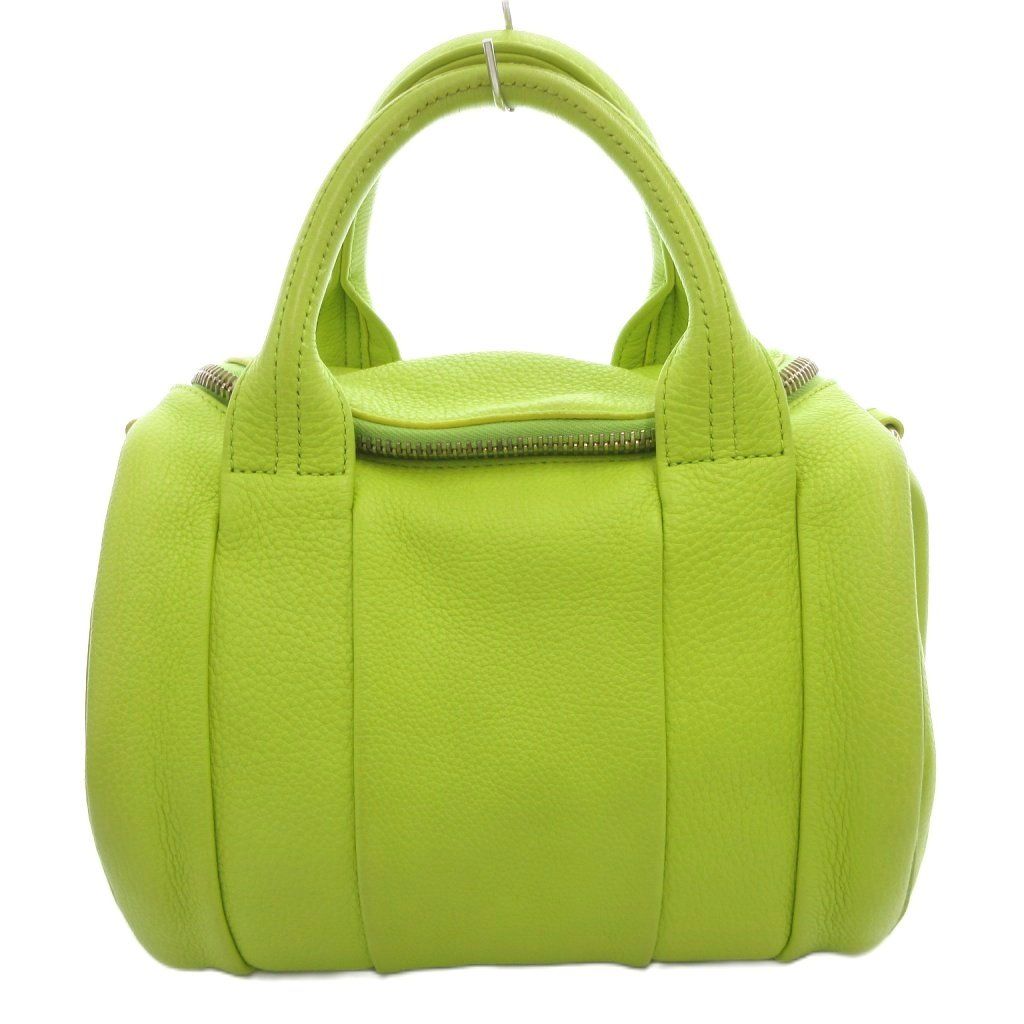 アレキサンダーワン ALEXANDER WANG ハンドバッグ 手提げ レザー 黄緑