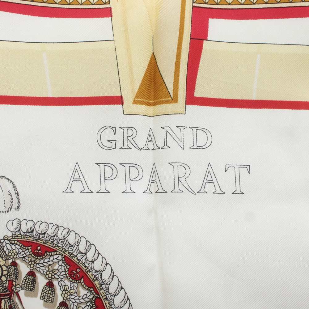 エルメス HERMES カレ90 GRAND APPARAT 盛装の馬 スカーフ 大判 絹