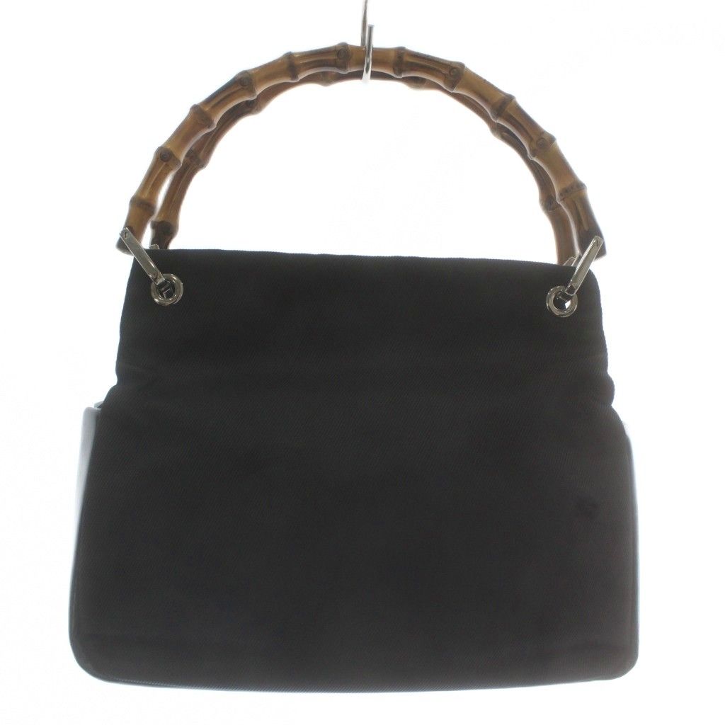 グッチ GUCCI バンブー ハンドバッグ ミニ ナイロン 切り替え 裏地総柄