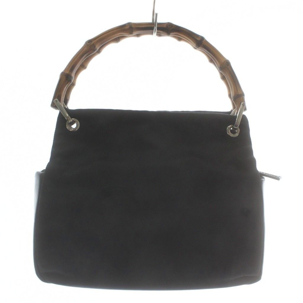 グッチ GUCCI バンブー ハンドバッグ ミニ ナイロン 切り替え 裏地総柄