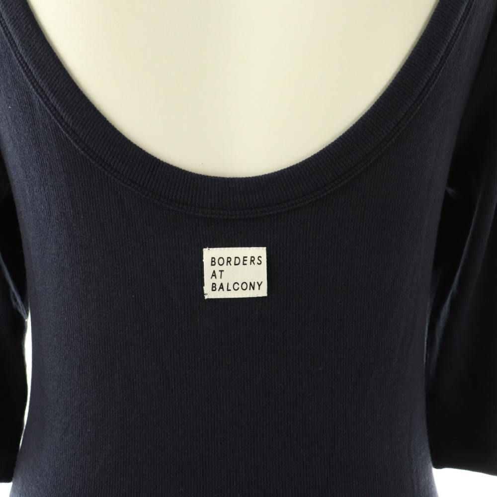 ボーダーズアットバルコニー BORDERS at BALCONY HALF SLEEVE RIB TEE