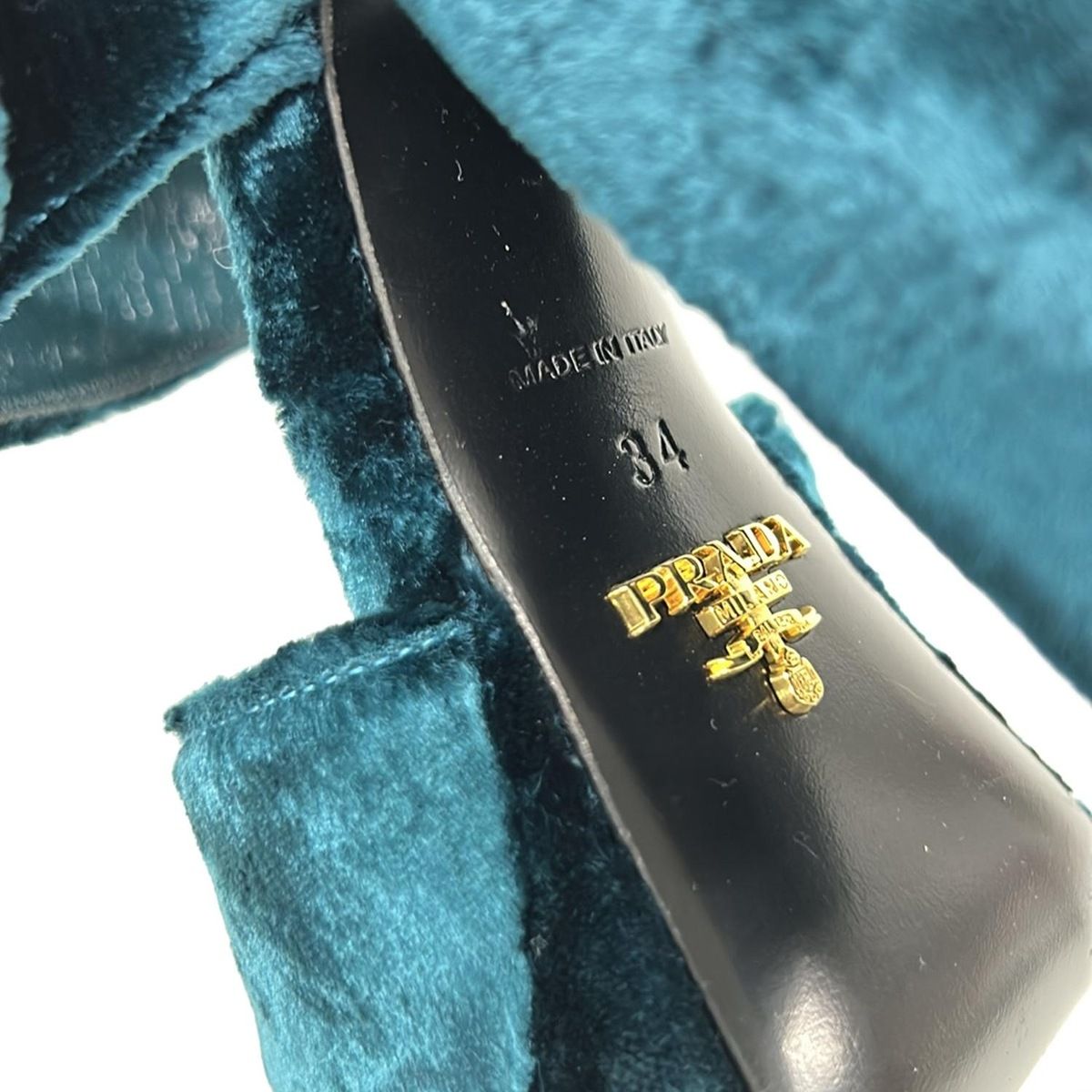 PRADA(プラダ) サンダル 34 レディース - ライトブルー チャンキー 