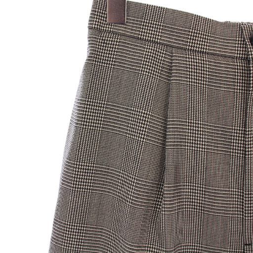 エンフォルド ENFOLD モノトーンチェック MIX WIDE PANTS ミックス  